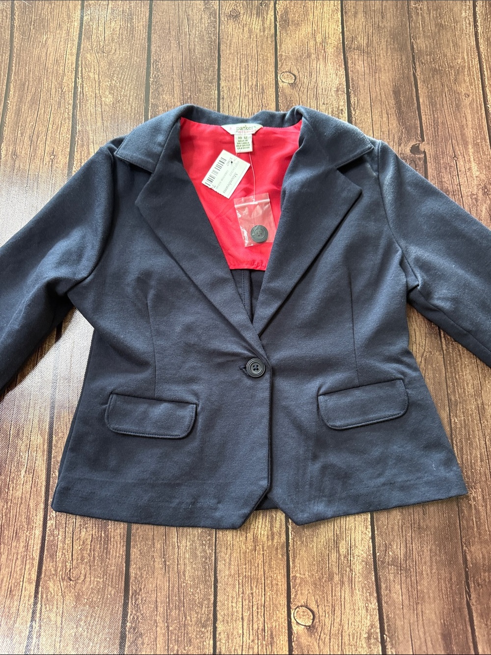 KIDS 10/12 Navy Blazer with pink Lining